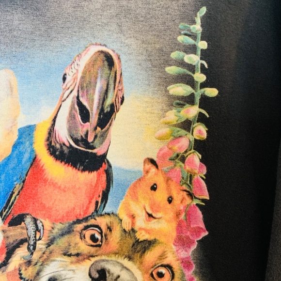 The Mountain Black Tee Shirt Selfies Howard Robinson Animal Faces Mens 3XL Pets - Picture 6 of 16